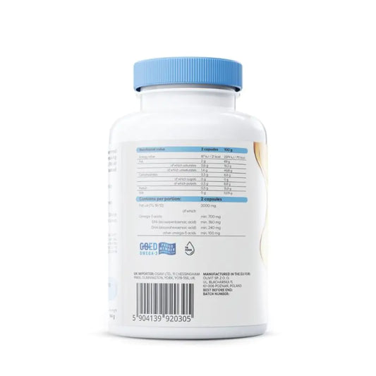 Osavi Omega3 Fish oil Molecularly Distilled 120 soft gels Lemon flavour