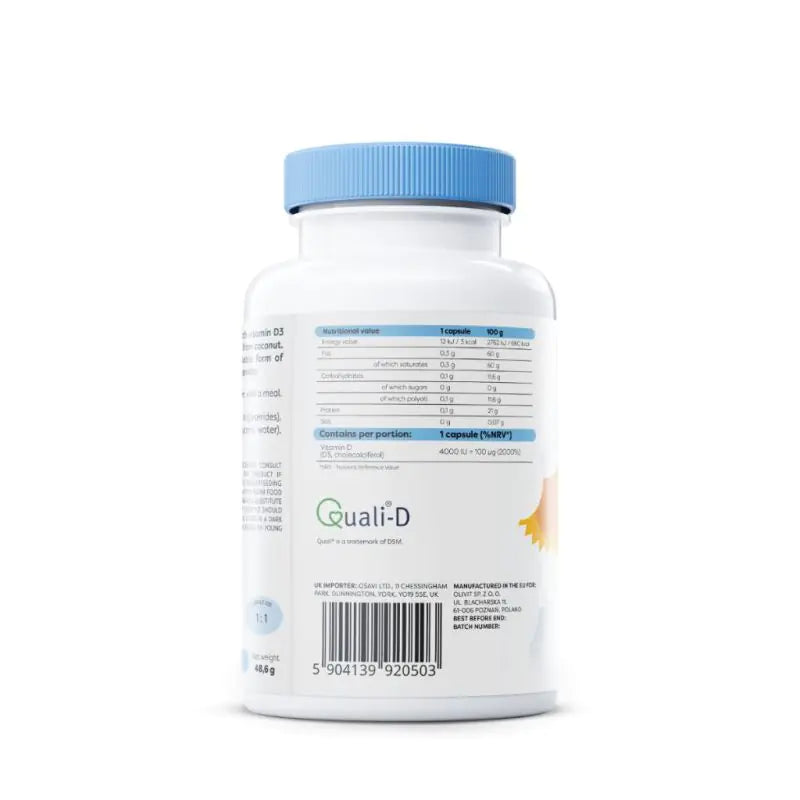 Vitamin D3 4000iu + K2 150mcg (120 softgel)