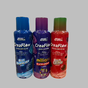 Applied Nutrition , Creatine, Creaflow, Sour cherry, Blue raspberry, Millions Blackcurrant.